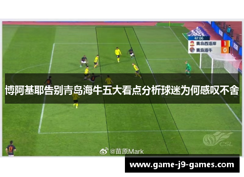 博阿基耶告别青岛海牛五大看点分析球迷为何感叹不舍 博阿基耶告别青岛海牛五大看点分析球迷为何感叹不舍